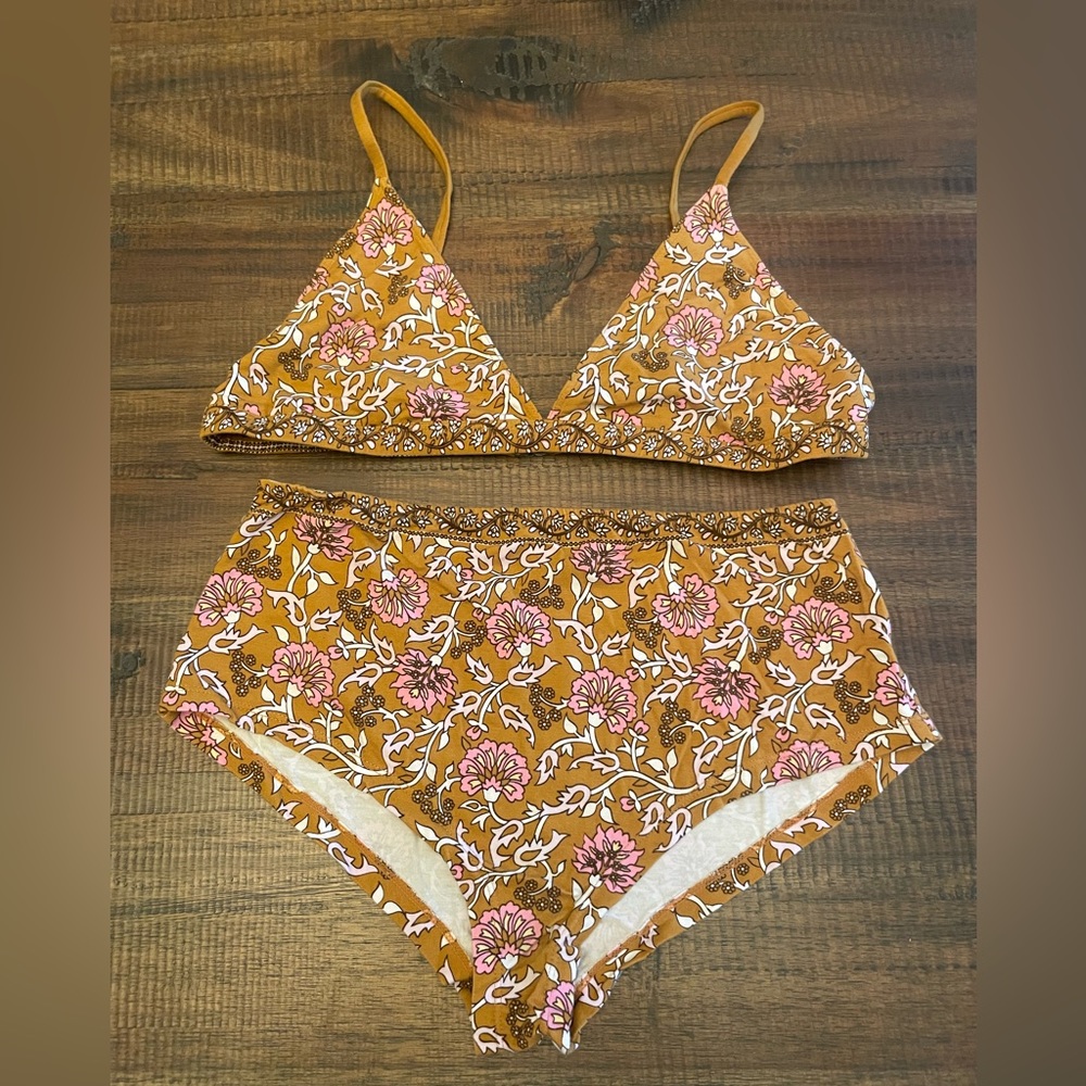 Arnhem sol  intimates bralette bloomer set m/l nwot